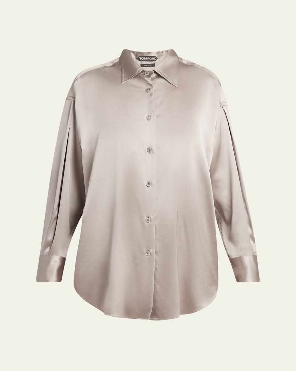 Button-Down Silk Shirt